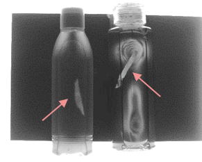 Detection of resin fragments in liquid