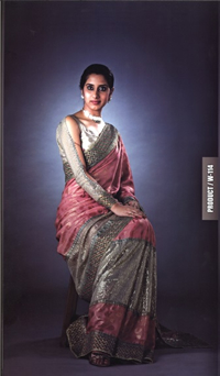 A sari made with cupro