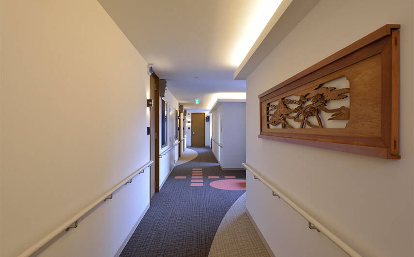 ホテルのような室内廊下