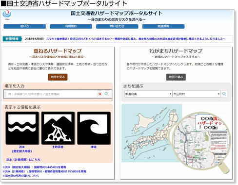 ■国土交通省ハザードマップポータルサイト