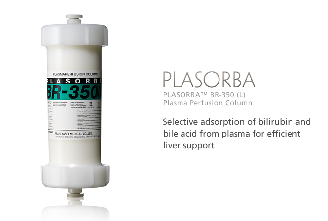 PLASORBA BR: Selective adsorption of bilirubin and bile acid from plasma for efficient liver support