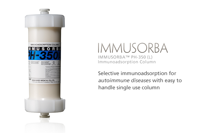 IMMUSORBA PH: Selective immunoadsorption for autoimmune diseases with easy to handle single use column