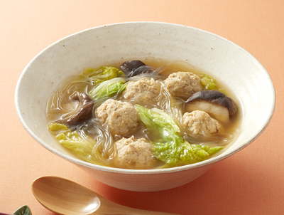 下味冷凍を活用！白菜と肉団子のスープ煮込み