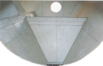 Salt storage bunker lining