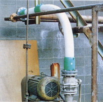 Chlorinated slurry pipe
