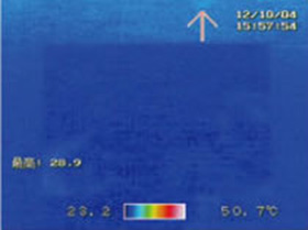 Acrylic resin State of infrared thermography inspection