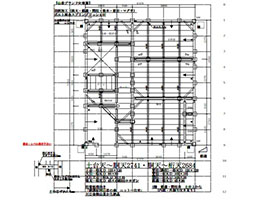 土台伏図・平面図を基に「パーツリスト」を作成します。