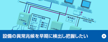 設備の異常兆候を早期に検出し把握したい