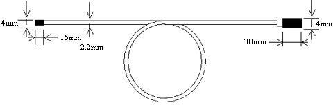 Image scope (image fiber equipped with a lens)