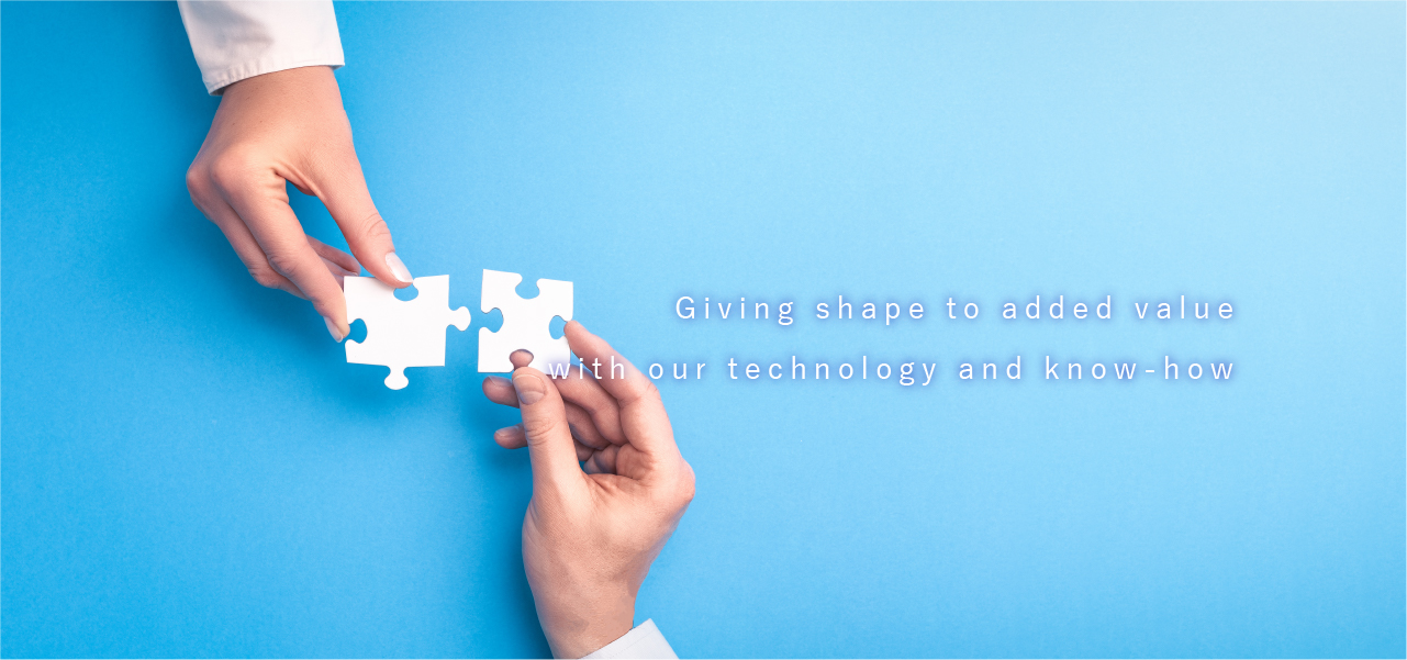 Giving shape to added value with our technology and know-how
