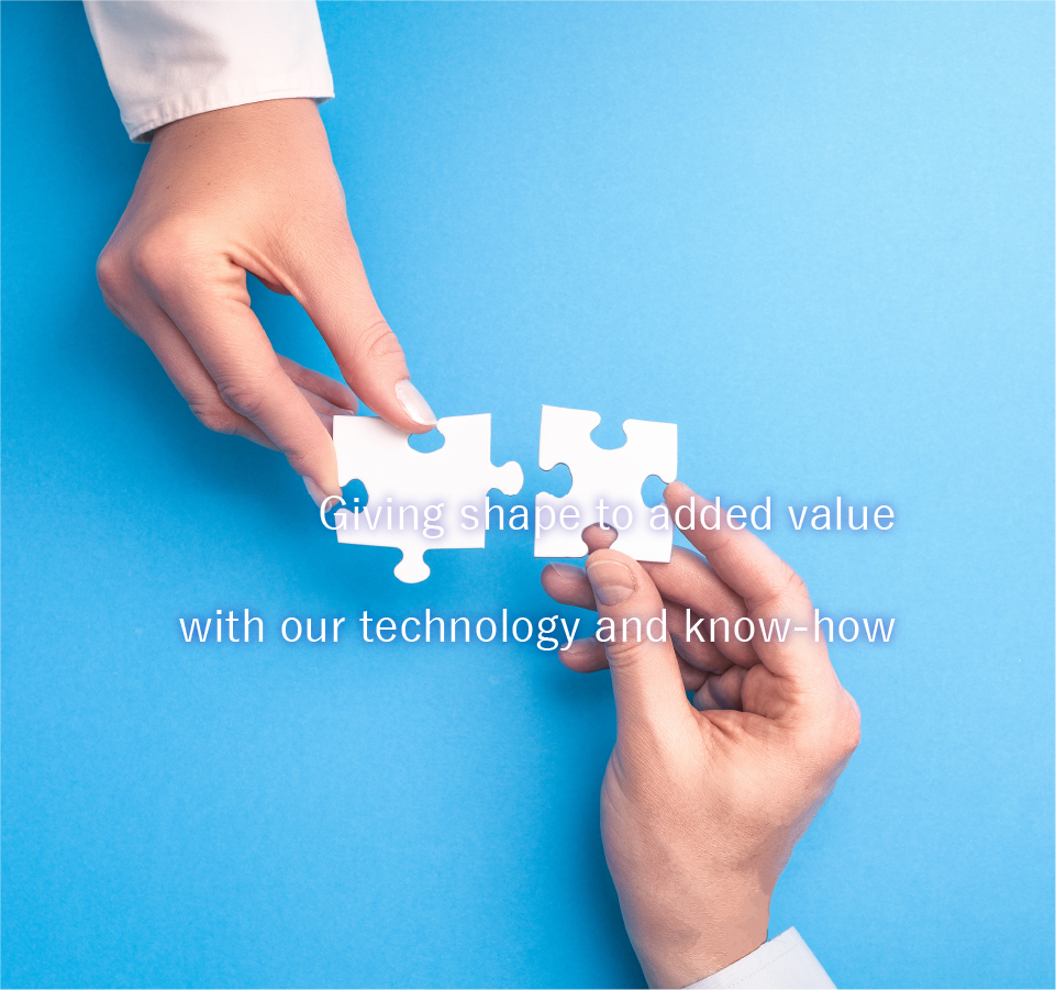 Giving shape to added value with our technology and know-how