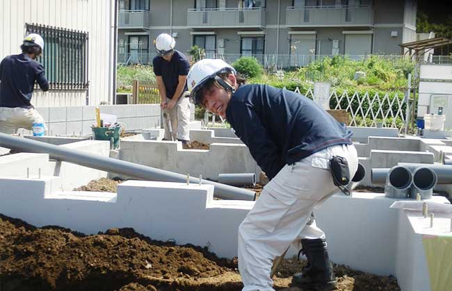 基礎工事の様子