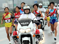 九州実業団女子駅伝の様子1