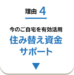 理由4 今のご自宅を有効活用 住み替え資金サポート