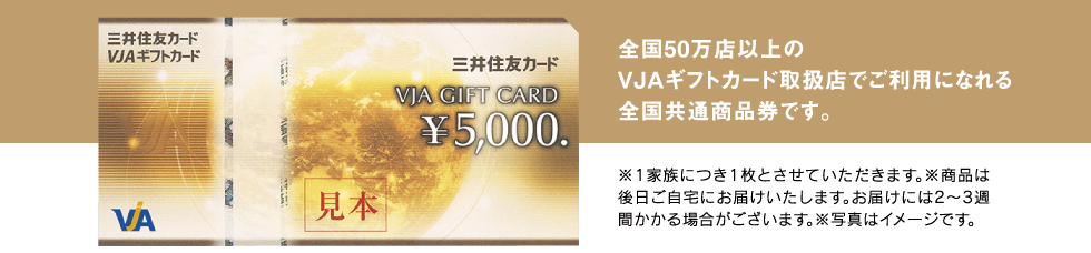 VJAギフトカード,5,000円分