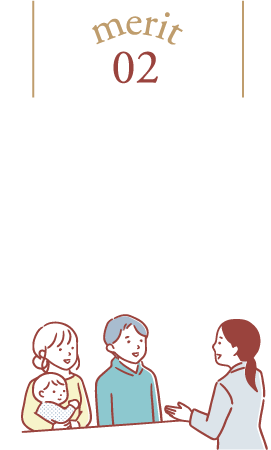 専門スタッフがご対応！あらかじめご相談内容をお伺いすることで、お客様のご計画に応じた専門スタッフがご対応します。