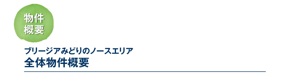 ブリージアみどりのノースエリア 全体物件概要