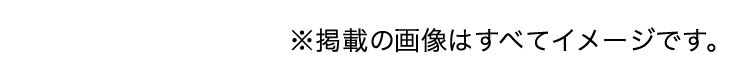 ※掲載の画像はすべてイメージです。