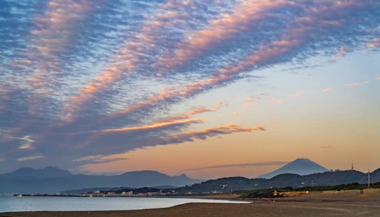 平塚砂丘の夕映