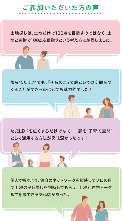 ご参加いただいた方の声