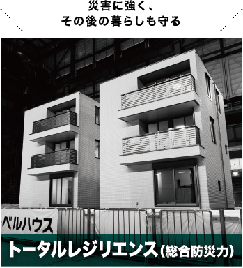 災害に強く、その後の暮らしも守る トータルレジリエンス（総合防災力）