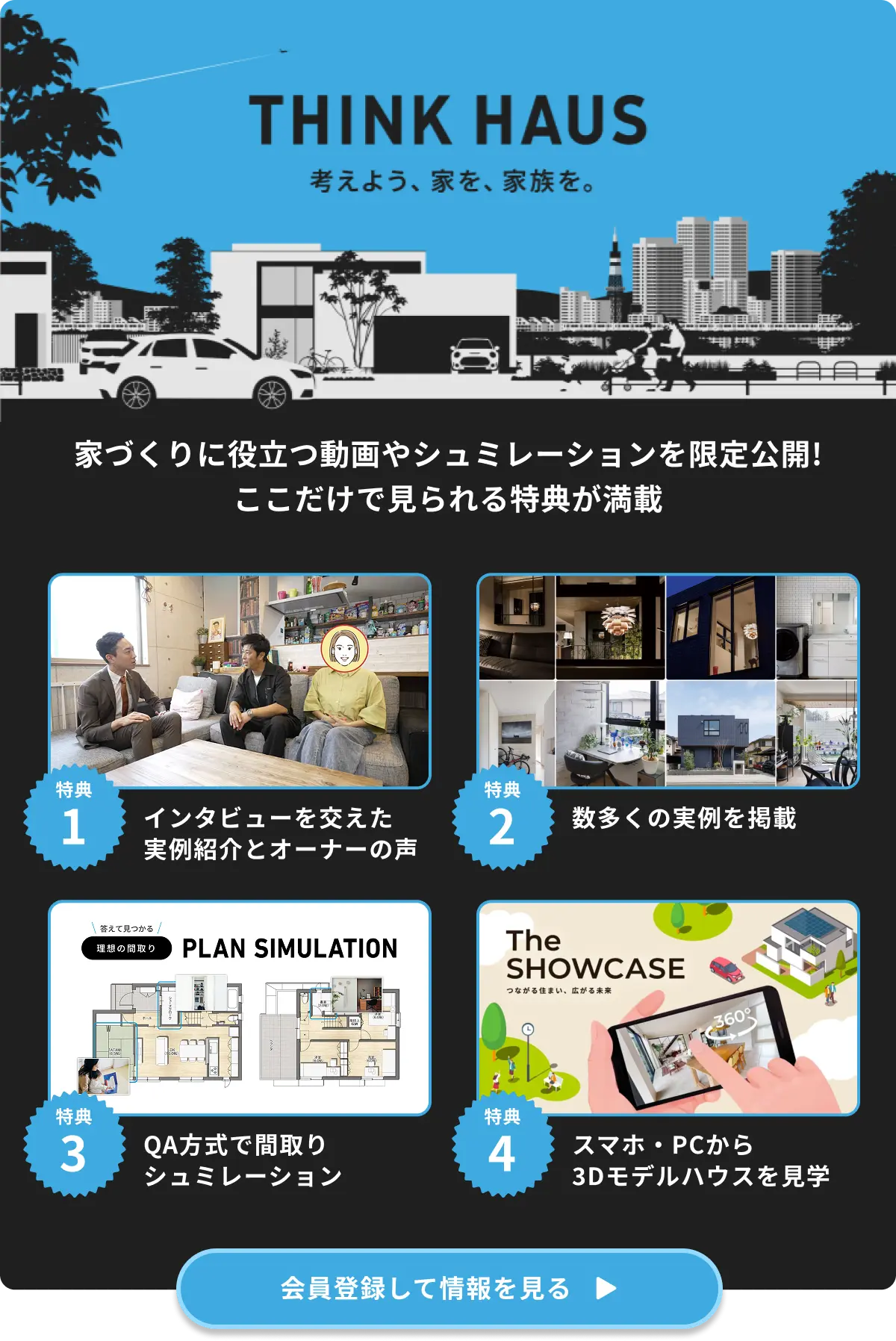 THINK HAUS 考えよう、家を、家族を。