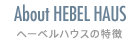 About HEBEL HAUS ヘーベルハウスの特徴