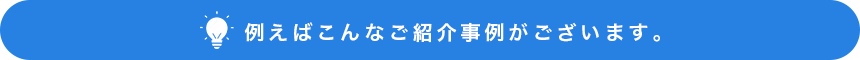 例えばこんなご紹介事例がございます。