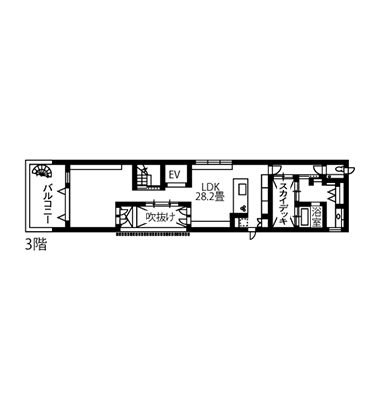 限られた敷地を有効に活かした3階・4階建て 外観・内観・間取り