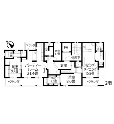 限られた敷地を有効に活かした3階・4階建て 外観・内観・間取り