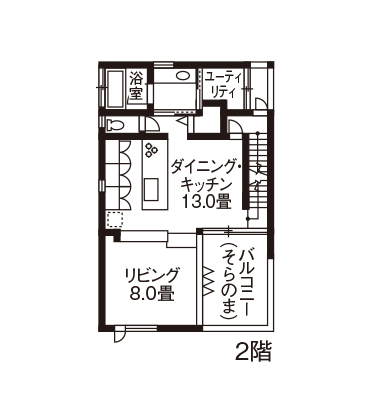 アウトドアリビングのある家 外観・内観・間取り