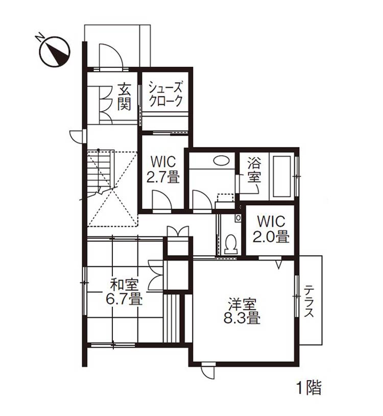 アウトドアリビングのある家 外観・内観・間取り