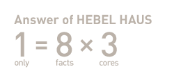 Answer of HEBEL HAUS 1=8x3 only facts cores
