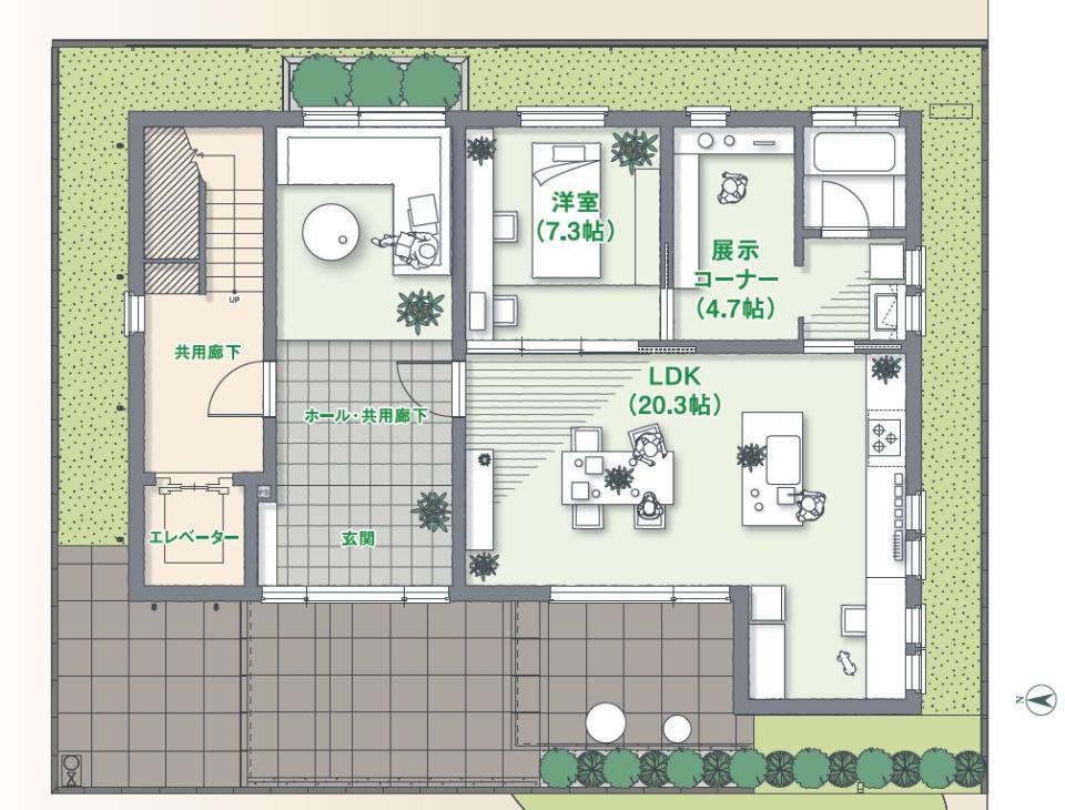 FREX4 ハウジングステージ新宿 フレックス4階建て 間取り・プラン