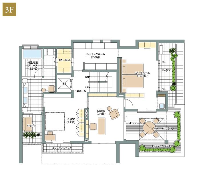 FREX4 大宮展示場（17区画） フレックス（屋上） 間取り・プラン