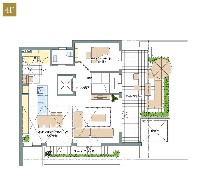 FREX4 大宮展示場（17区画） フレックス（4F） 間取り・プラン