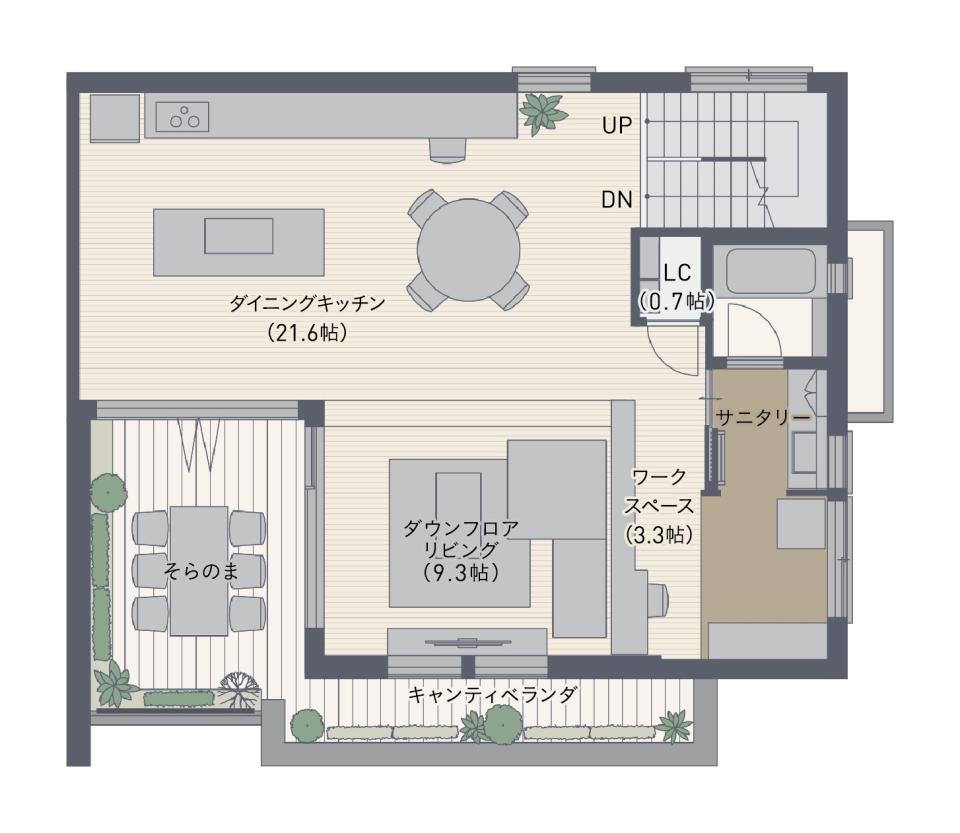 成増展示場 フレックス（3階賃貸併用） 間取り・プラン