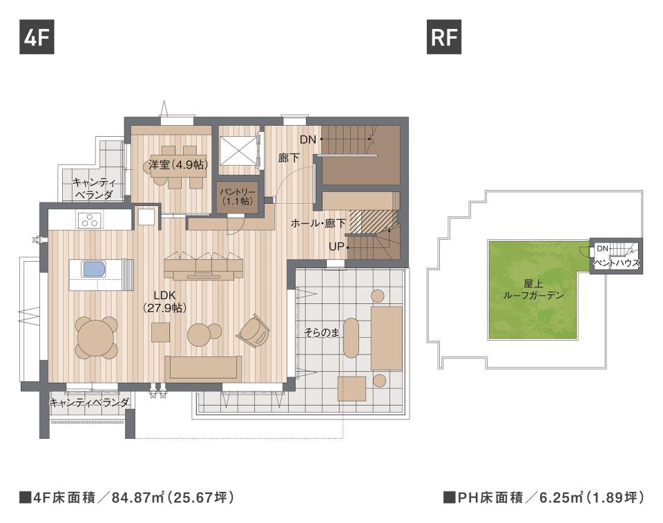 神戸駅前展示場 フレックス（4階建て賃貸店舗併用住宅） 間取り・プラン