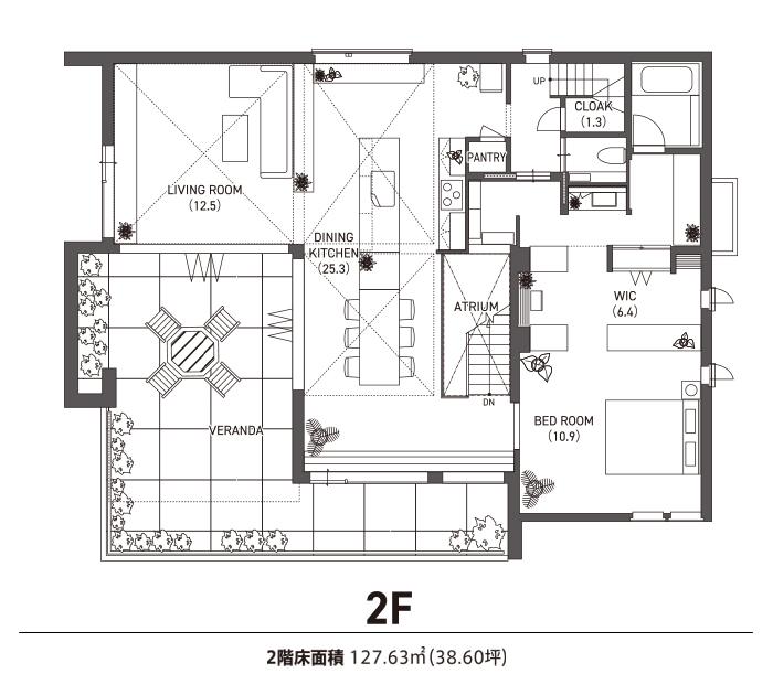 倉敷展示場 フレックス（2階モデル） 間取り・プラン