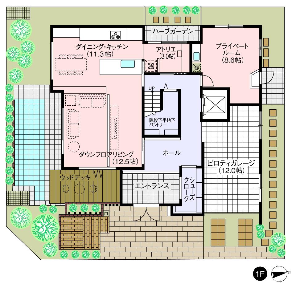 アスタ展示場 フレックス３階 間取り・プラン