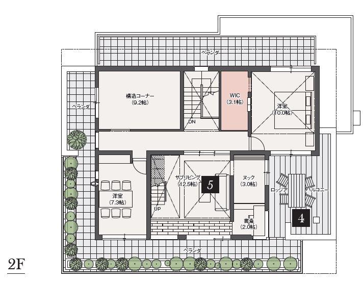 豊橋南展示場 重鉄・大屋根の邸宅【RATIUS | GR】～人気のインテリア ヴィラスタイル～ 間取り・プラン