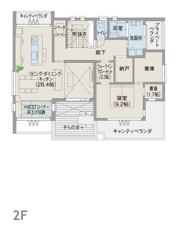 FREX 豊田展示場 フレックス3F～大人気アウトドア・そらのま・屋上のある家～ 間取り・プラン