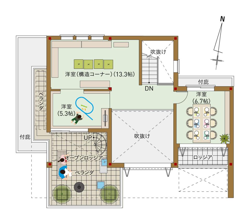 石神井展示場 フレックス（3階モデル） 間取り・プラン