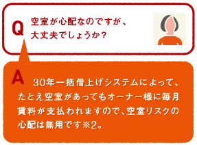 空室が心配なのですが、大丈夫でしょうか？