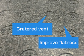 Improve surface quality and flatness by pre-processing mold surface