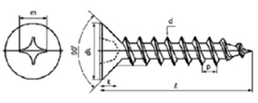 Tapping screw JIS Type-1