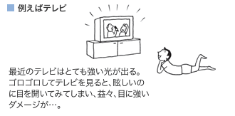 例えばテレビ