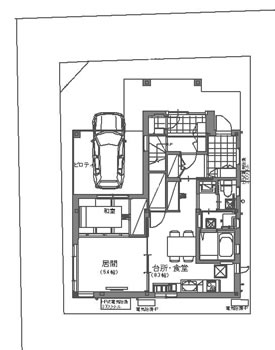 街かどヘーベルハウス西小山間取り図1階