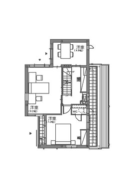 街かどヘーベルハウス西小山間取り図3階