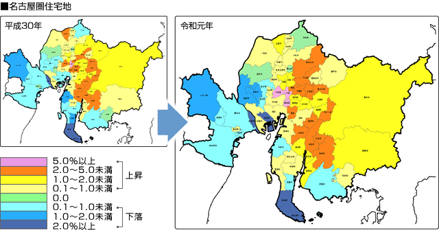 2019年「基準地価」、三大都市圏7年連続上昇！